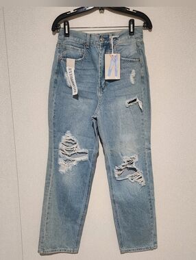 Wax Jeans 90's Straight Leg Jeans Womens Mediun High Rise New